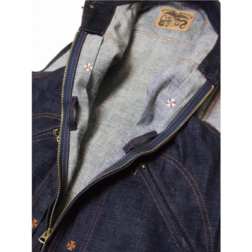 レッドテイル クロス デニム ベスト 5th ブルー RED TAiL Cross Denim