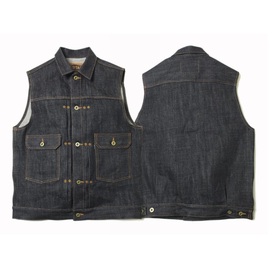 レッドテイル クロス デニム ベスト 6th ブルー RED TAiL Cross Denim