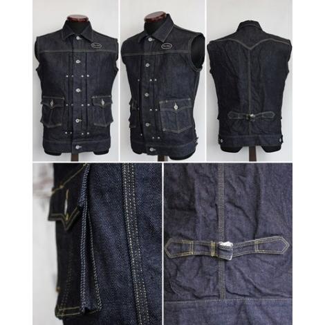 スカルフライトデニムベストサイズ40 楽天市場】【SKULL FLIGHT/スカルフライト】「Riders Denim Club Zip