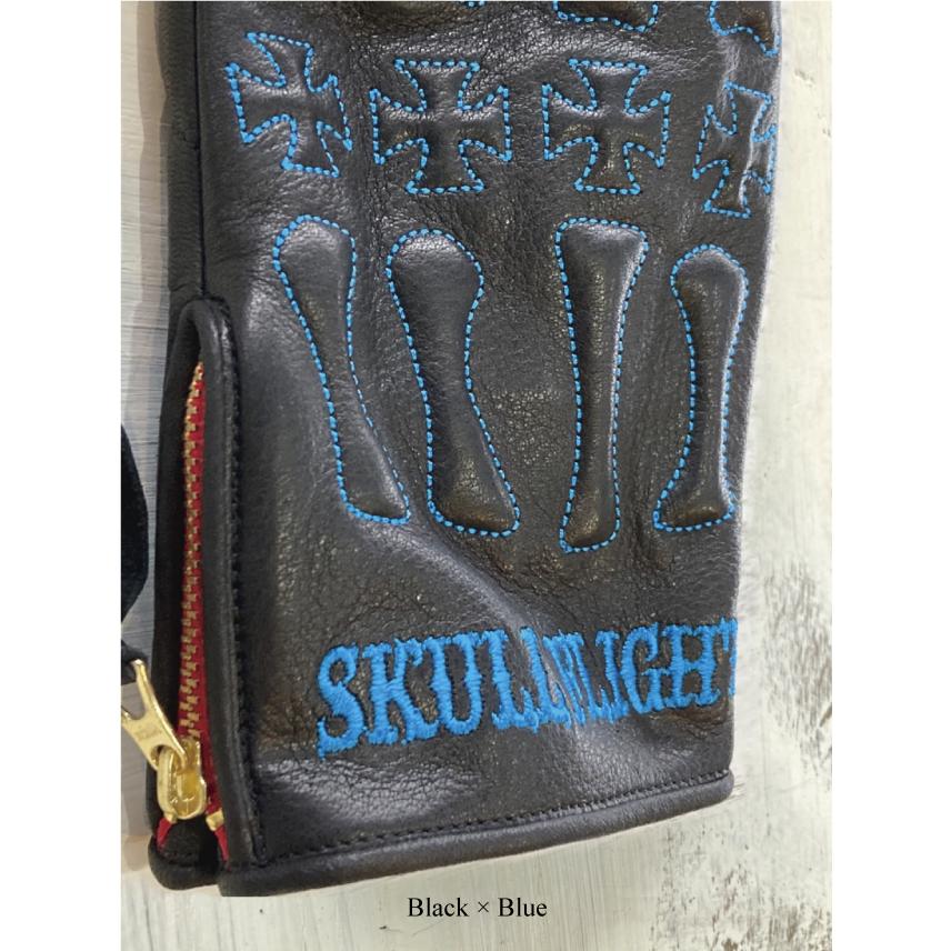 スカルフライト ボーン グローブ ブラックベース SKULL FLIGHT BONE
