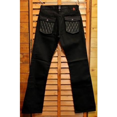 スカルフライト SS パンツ ブーツカット レザーポケット SKULL FLIGHT SS PANTS TYPE-2 LEATHER POCKET スカルフライト SS パンツ ブーツカット レザーポケット SKULL FLIGHT SS PANTS TYPE-2 LEATHER POCKET
