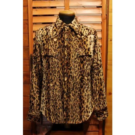 スカルフライト ライダース ヒョウ柄 レオパード ウェスタン シャツ