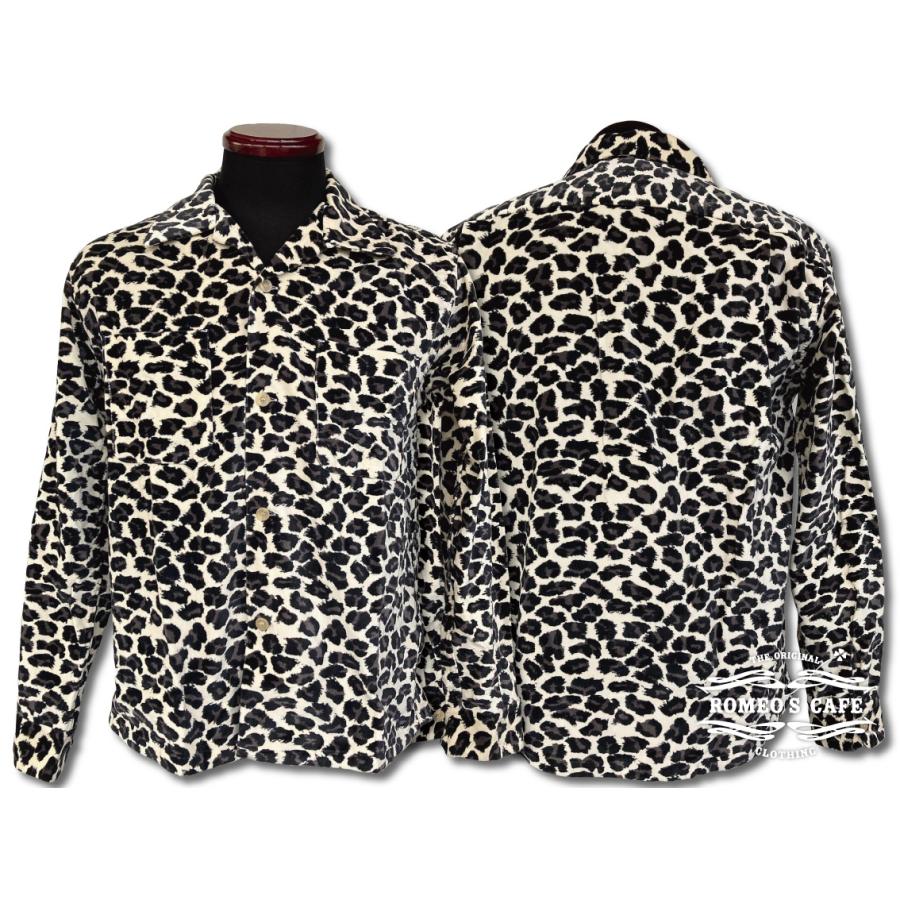 STYLE EYES（スタイルアイズ） ベルベット スポーツシャツ レオパード