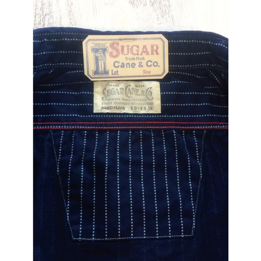 SUGAR CANE シュガーケーン ウォバッシュ ストライプ ワークシャツ