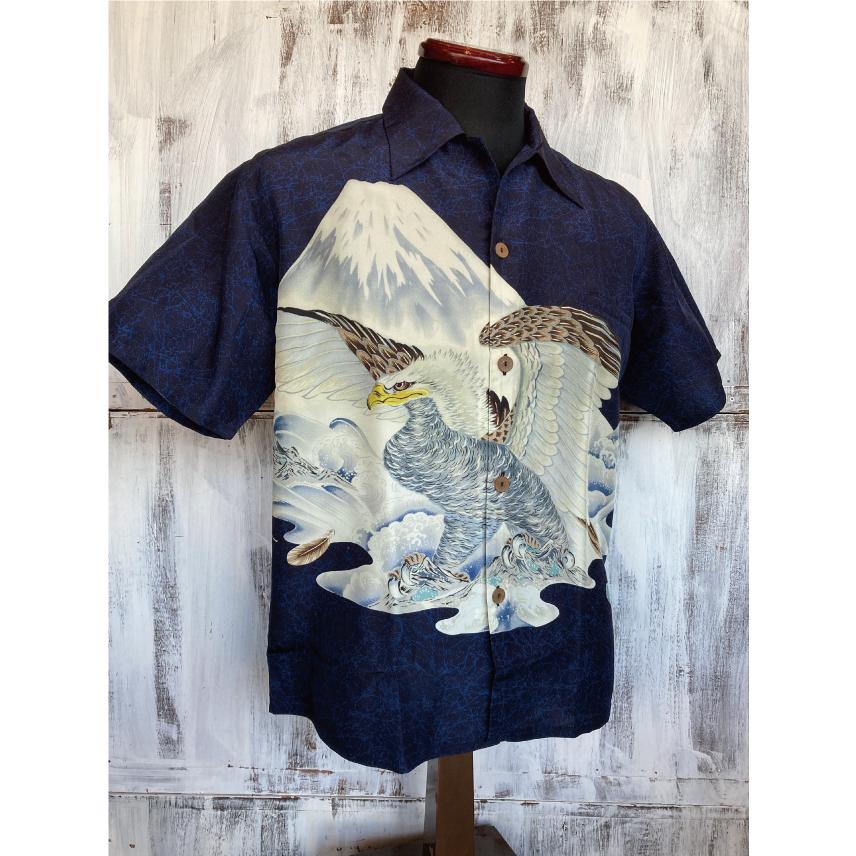 サンサーフ スペシャルエディション 一富士二鷹三茄子 S/S アロハシャツ SUN SURF SPECIAL EDITION “EAGLE & Mt. FUJI” S/S SHIRT SS38850 メンズ 半袖｜romeoscafe｜02