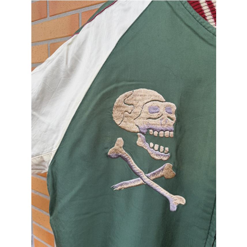 テーラー東洋 TAILOR TOYO Mid 1950s Style Acetate Souvenir Jacket “TIGER HEAD” × “CHEVY LOVER” (AGING MODEL) TT15878-119の画像