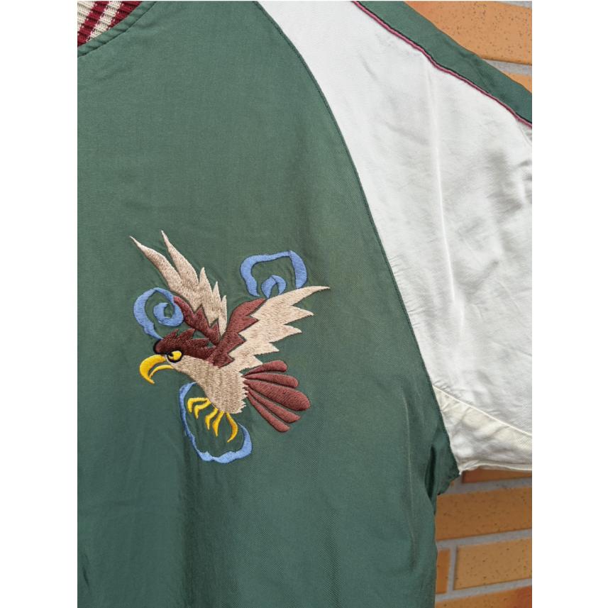 テーラー東洋 TAILOR TOYO Mid 1950s Style Acetate Souvenir Jacket “TIGER HEAD” × “CHEVY LOVER” (AGING MODEL) TT15878-119の画像