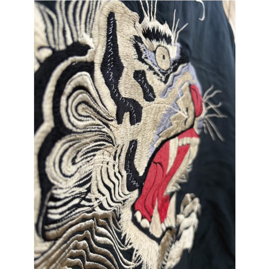 テーラー東洋 TAILOR TOYO Mid 1950s Style Acetate Souvenir Jacket “TIGER HEAD” × “CHEVY LOVER” (AGING MODEL) TT15878-119の画像