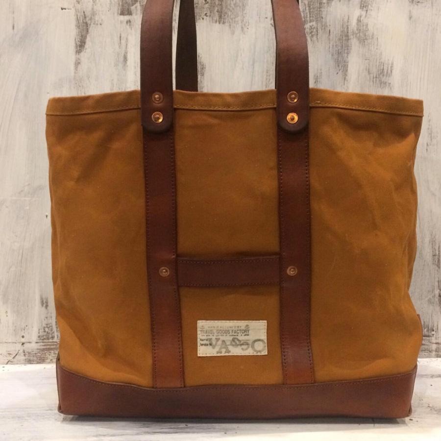 ヴァスコ キャンバス×レザー ツールバッグ トートバッグ ラージサイズ