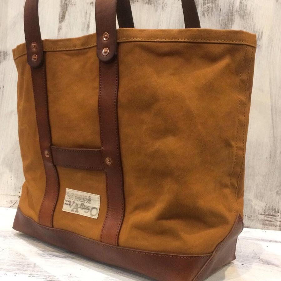 ヴァスコ キャンバス×レザー ツールバッグ トートバッグ ラージサイズ