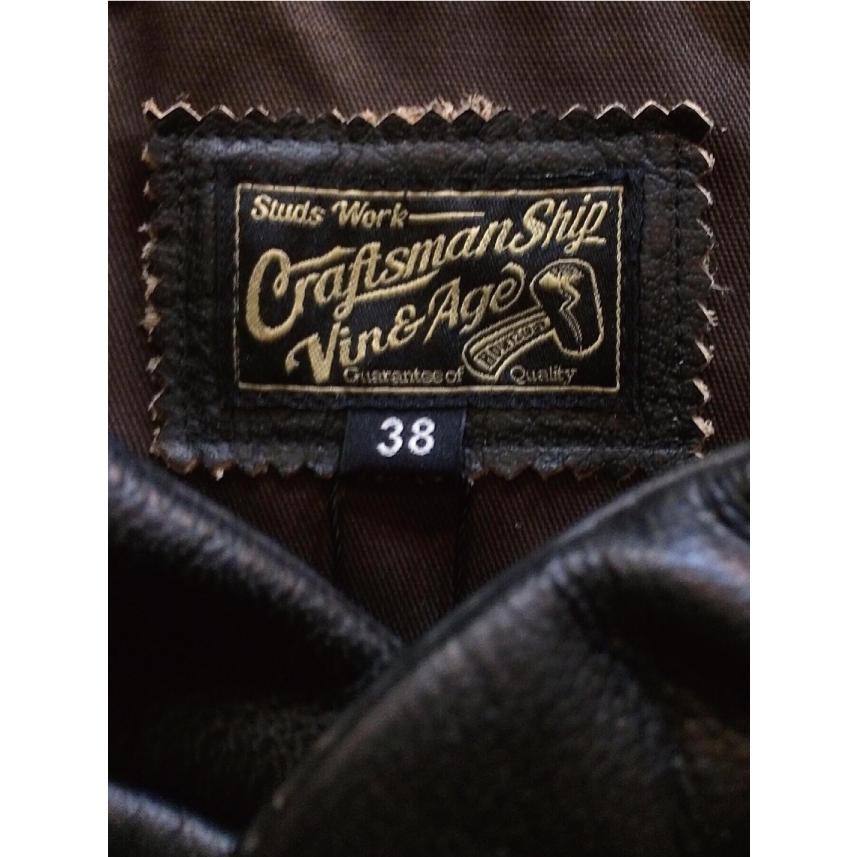 Vine & Age レザー ベスト 42 Vin&Age ヴィンアンドエイジ Naughty leather vest レザー ナーティー