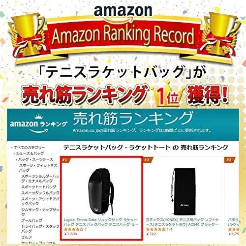 国産 Logical Tennis Data リュックサック ラケットバッグ テニス バックパック テニスバッグ ラケット 2本 シューズ 2足 収納 B ダッフルバッグ