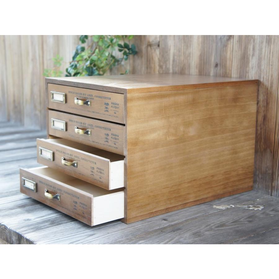 古物 木製 書類棚 書類ケース 古物 木製 書類棚 書類ケース スライド4段書類ケース A4サイズ