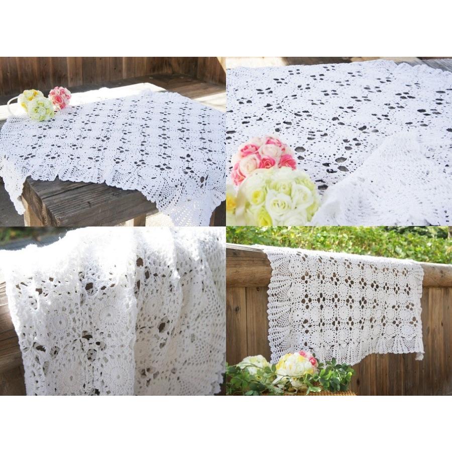 花モチーフ（大）ドイリー マルチカバー 目隠しカバー レース編み
