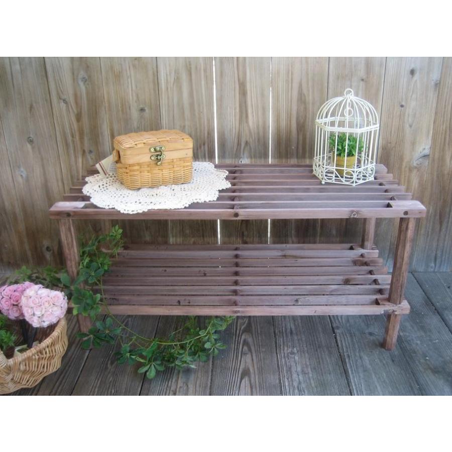 ウッドマルチフリーラック2段 飾り棚 収納 シューズラック DIY