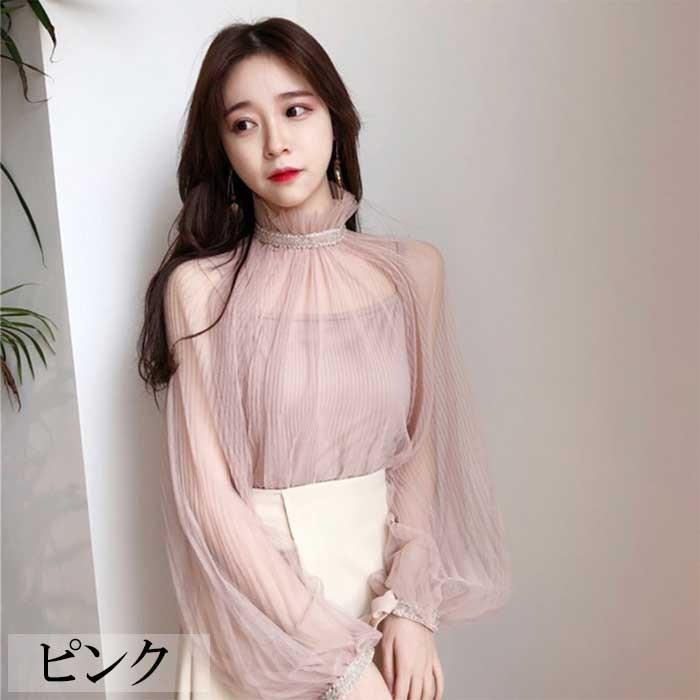 ブラウス レース シースルー キャミソール付き レディース おしゃれ 韓国 カットソー 体型カバー 夏 きれいめ カジュアル トップス 送料無料 Tops8 Romyne ロミーネ 通販 Yahoo ショッピング