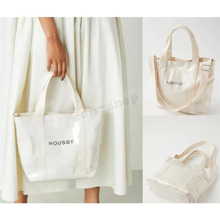 Moussy マウジー トートバッグ バッグ レディース ショルダーバッグ Pvc Canvas 2way 捧呈
