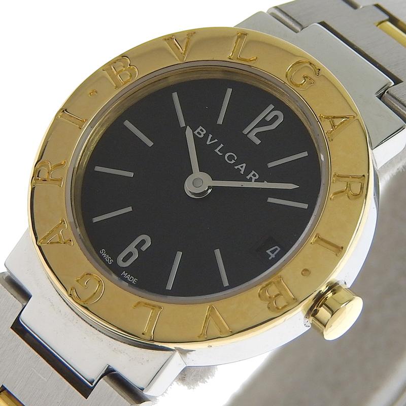 ブルガリ BVLGARI ブルガリブルガリ レディース クォーツ 腕時計 SS YG ブラック文字盤 BB23SGD 中古 新入荷 BV0132 ブルガリ・ブルガリ ブルガリ BVLGARI ブルガリブルガリ レディース