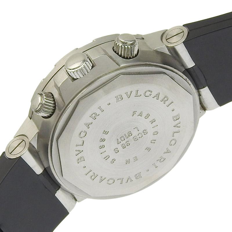 ディアゴノ ブルガリ BVLGARI スクーバ クロノグラフ メンズ 自動巻き