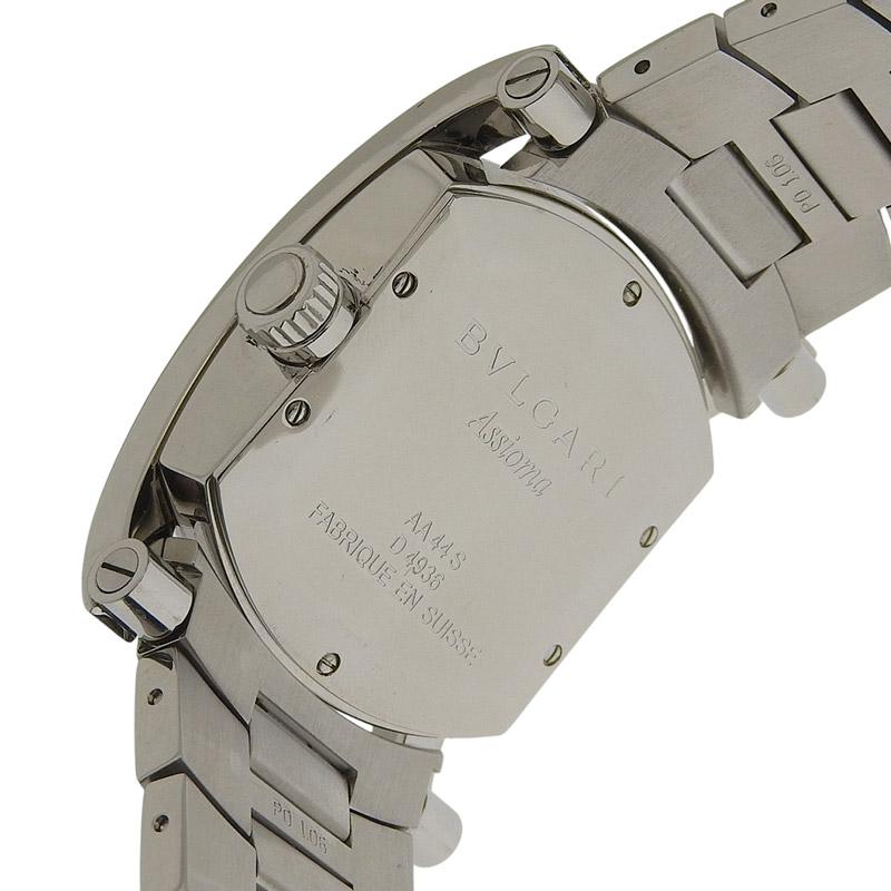 BVLGARI ブルガリ アショーマ メンズ 自動巻き 腕時計 SS ブラック文字  