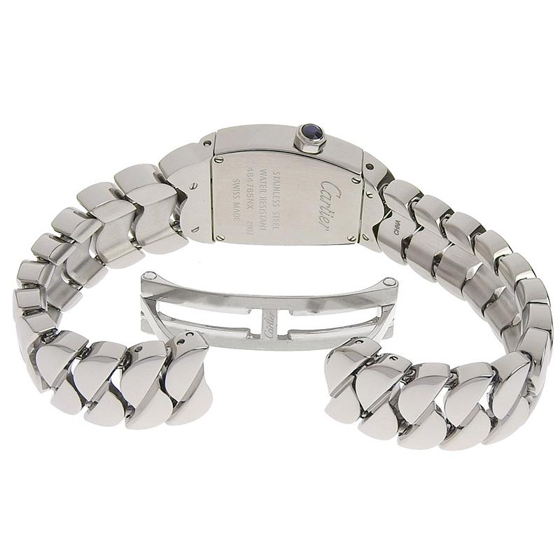 カルティエ CARTIER ラドーニャSM クォーツ 腕時計 レディース SS アイボリー文字盤 Ｗ66012I 中古 新入荷 CA0434 Cartier（カルティエ） ラドーニャSM クォーツ 腕時計 レディース SS