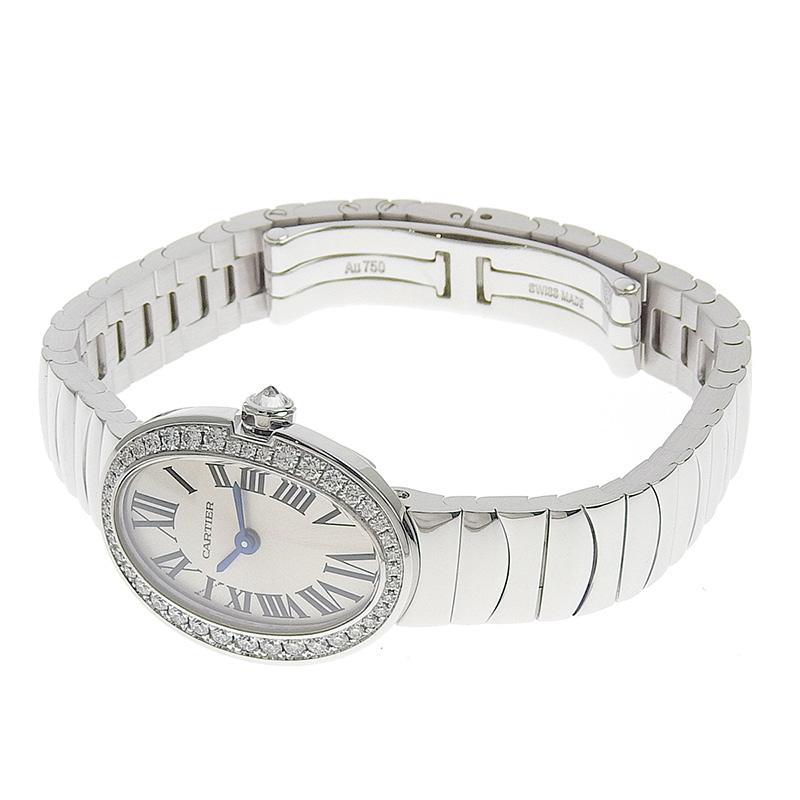 カルティエ CARTIER ミニベニュワール レディース クォーツ 腕時計 K18WG ベゼルダイヤ シルバー文字盤 WB520025 美品 新入荷 CA0446 楽天市場】【中古】 カルティエ CARTIER ミニベニュワール レディース