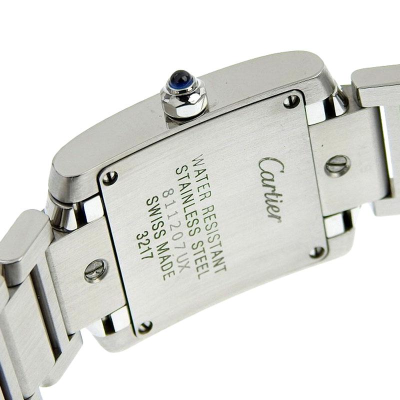 カルティエ CARTIER タンクフランセーズSM レディース クォーツ 腕時計 SS ホワイト文字盤 W51008Q3 中古 新入荷 CA0459 TANK（Cartier） カルティエ CARTIER タンクフランセーズSM レディース