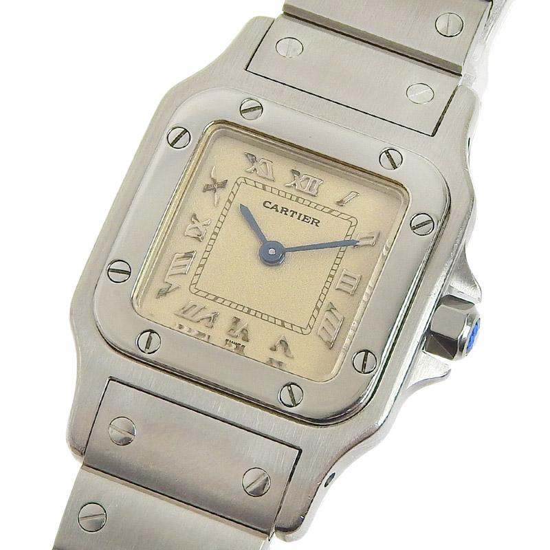 Cartier カルティエ CARTIER 時計 サントスガルベSM クォーツ 腕時計  