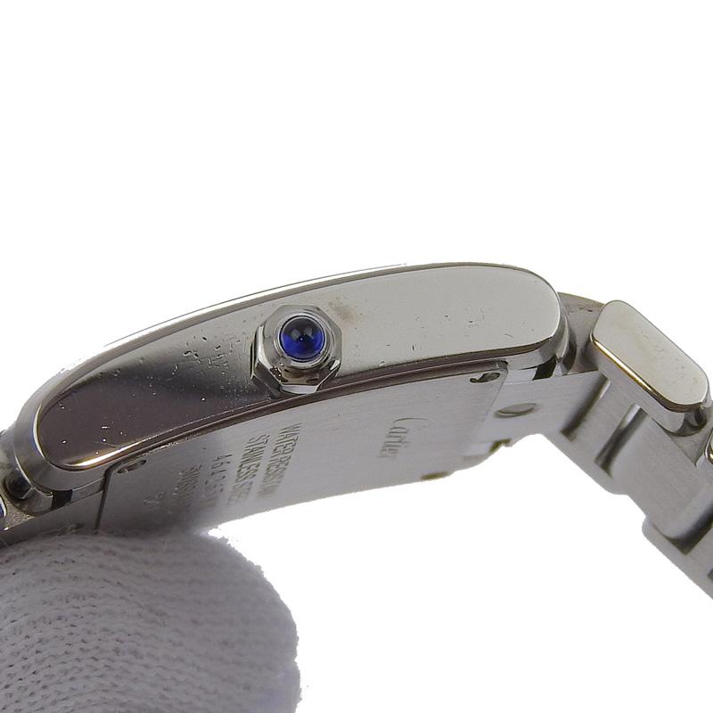 カルティエ CARTIER タンクフランセーズSM レディース クォーツ 腕時計 11Pダイヤモンド SS シルバー文字盤 WE110006 中古 新入荷 CA0465 トケマー:カルティエ タンクフランセーズSM WE110006 シルバー文字盤