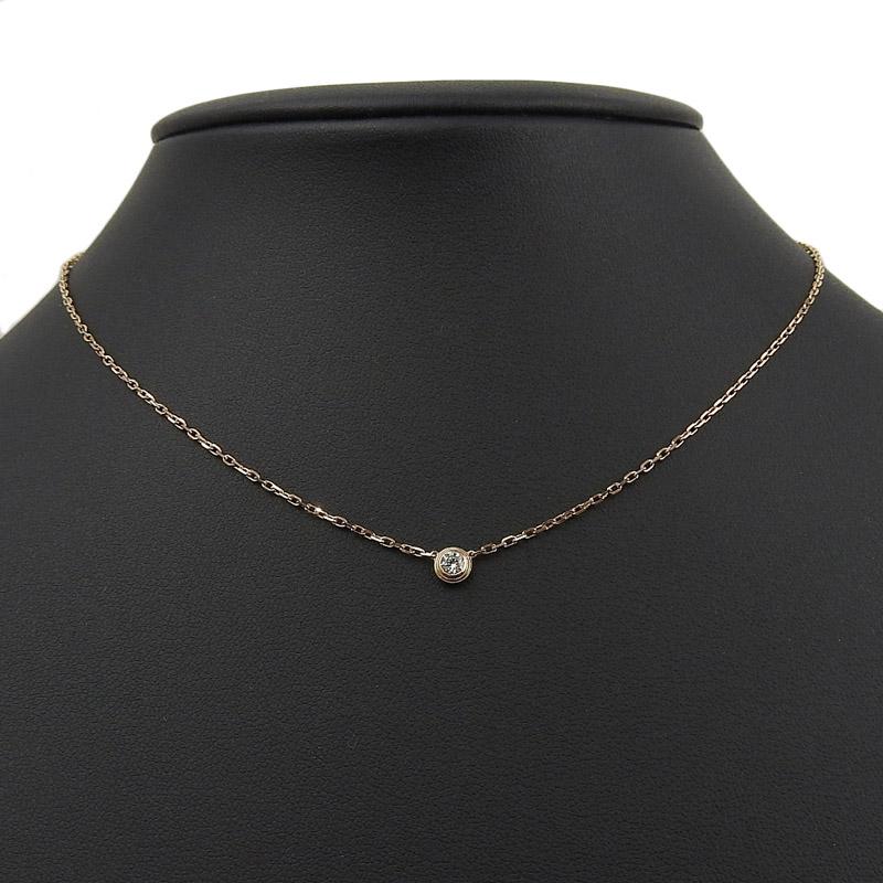 カルティエ ダムール CARTIER ダムールネックレスXS ネックレス K18PG