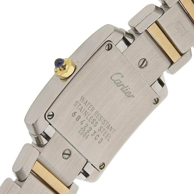 カルティエ CARTIER 時計 タンクフランセーズSM レディース クォーツ 腕時計 SS/YG ホワイト文字盤 W51007Q4 中古 新入荷 CA0488 TANK（Cartier） カルティエ CARTIER 時計 タンクフランセーズSM