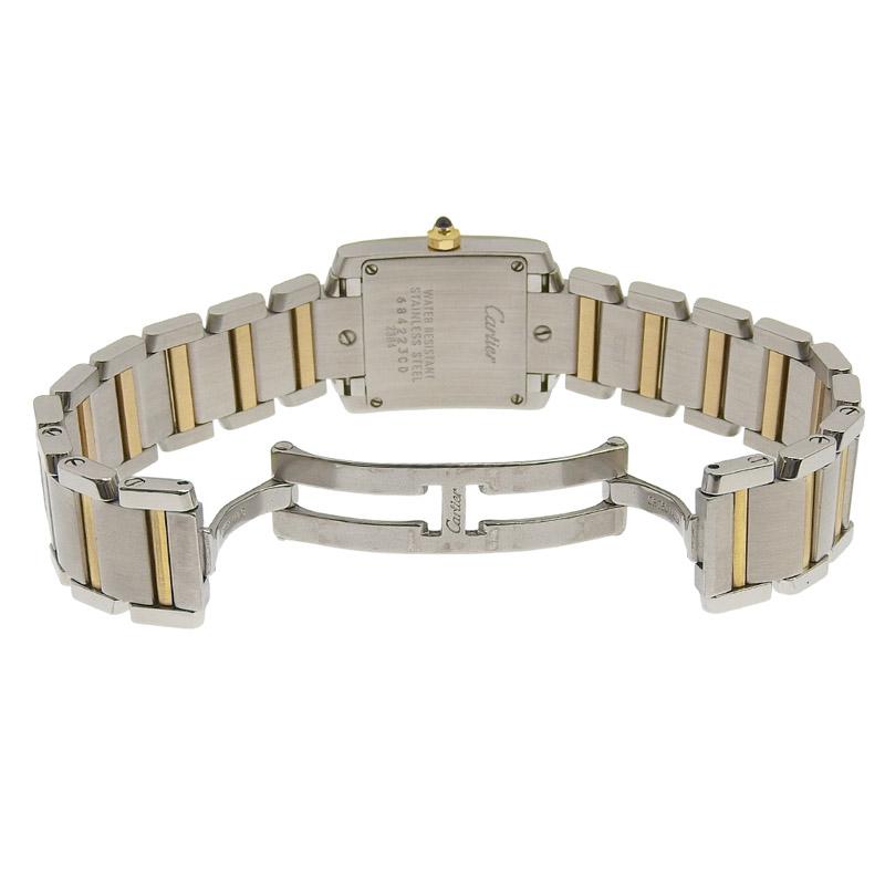 カルティエ CARTIER 時計 タンクフランセーズSM レディース クォーツ 腕時計 SS/YG ホワイト文字盤 W51007Q4 中古 新入荷 CA0487 2300044646003_1_600x600_crop_c