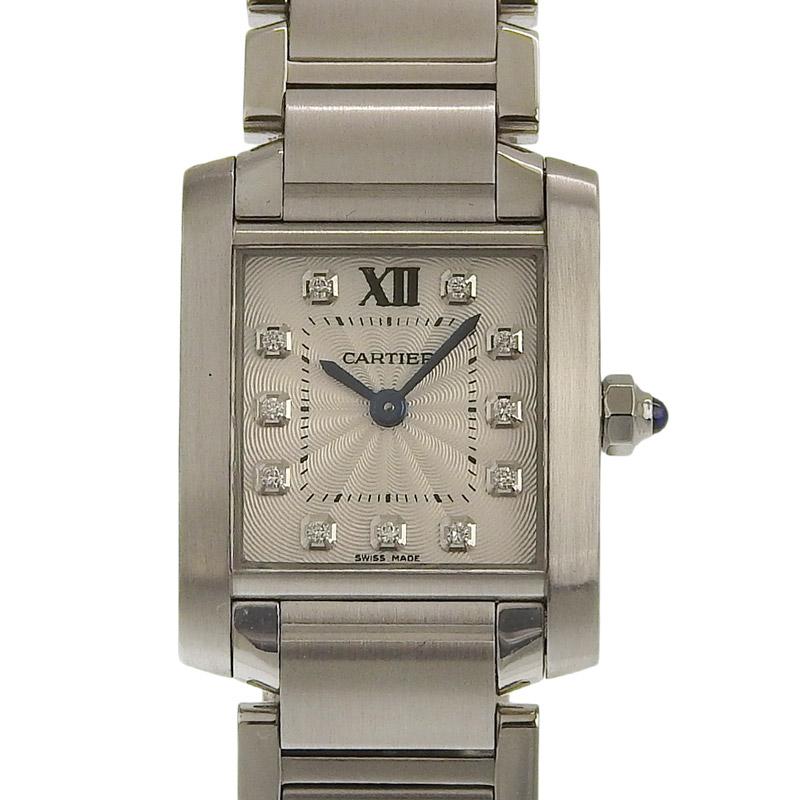 CARTIER カルティエ タンクフランセーズ SM 11P ダイヤ レディース クオーツ カルティエ タンクフランセーズ SM レディース 11Pダイヤ - 腕時計専門