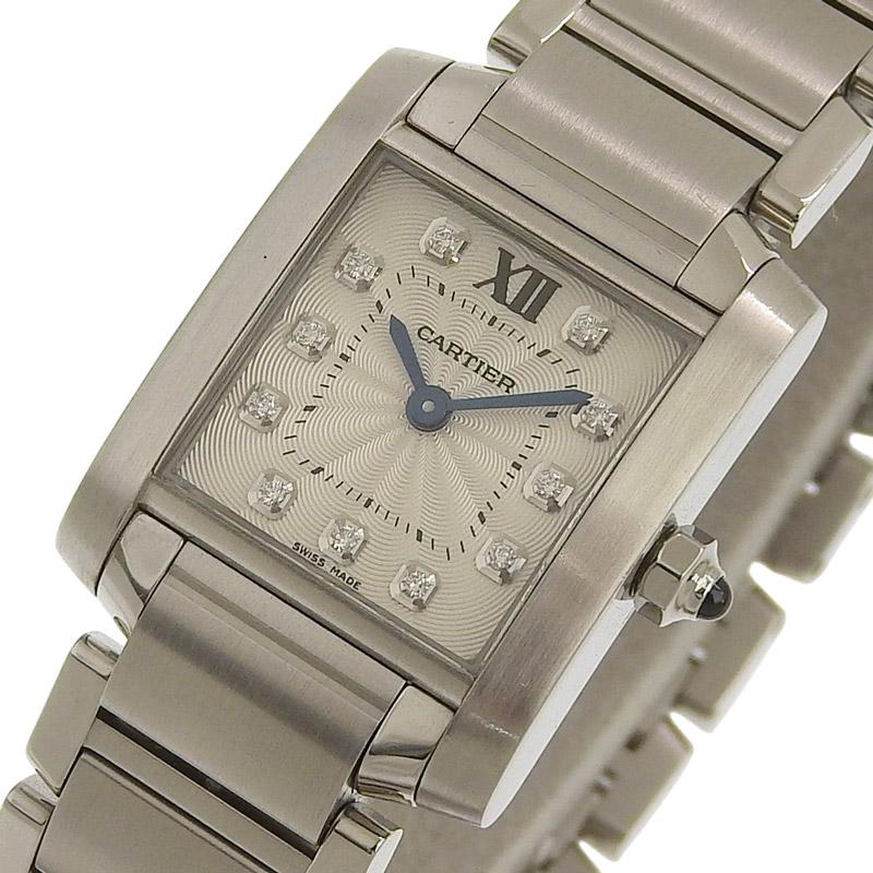 CARTIER カルティエ タンクフランセーズ SM 11P ダイヤ レディース クオーツ カルティエ タンクフランセーズ SM 11Pダイヤ レディース 腕時計