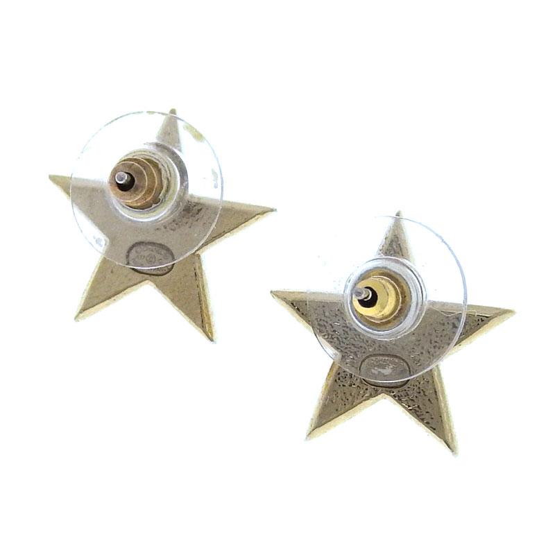CHANEL/シャネル ココマーク スターピアス A17C ゴールド CHANEL シャネル スター ピアス 星型 ココマーク ゴールド 17C