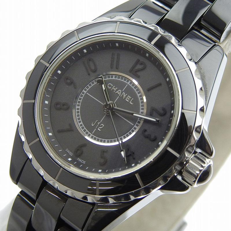 シャネル インテンスブラック H4196 レディース 中古 腕時計 シャネル / CHANEL J12 J12 インテンスブラック 29mm H4196銀座エバンス