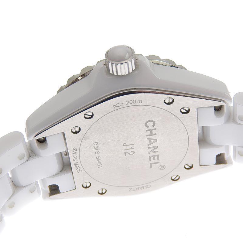 シャネル CHANEL J12 レディース クォーツ 腕時計 セラミック 8P 