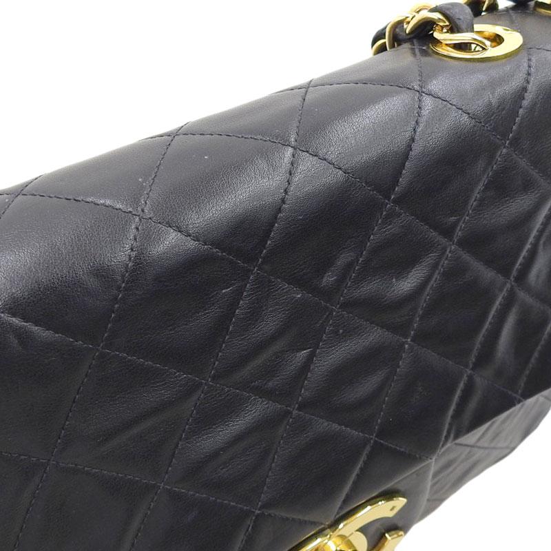 シャネル CHANEL デカマトラッセ 34 ココマーク ショルダーバッグ チェーンショルダー ラムスキン ブラックA01094 中古 新入荷 CH0882 マトラッセ シャネル CHANEL デカマトラッセ 34 ココマーク ショルダー