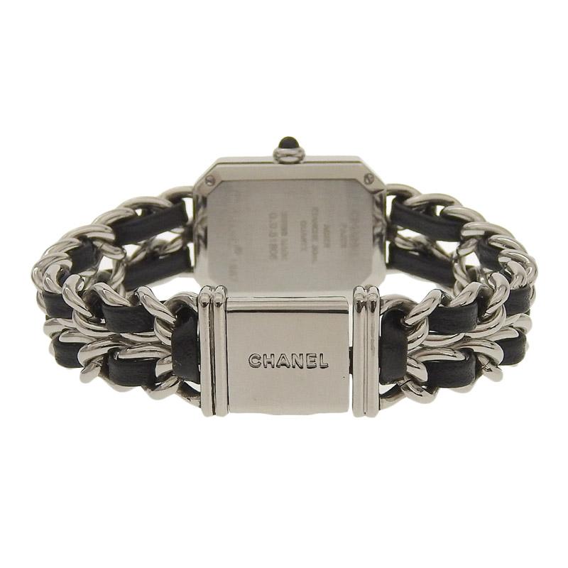 シャネル CHANEL プルミエール レディース クォーツ 腕時計 SS/革 ブラック文字盤 #M H0451 中古 新入荷 CH0903｜ronde｜06