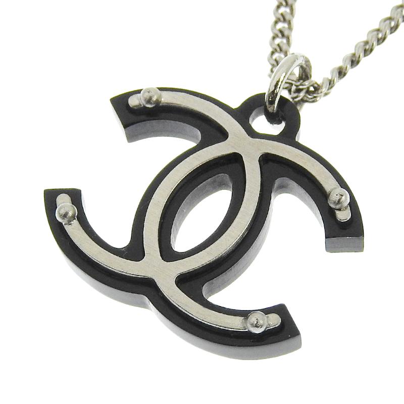 【希少】 CHANEL シャネル ココマーク ネックレス シルバー CHANEL/シャネル】ココマークネックレス シルバー ランクA