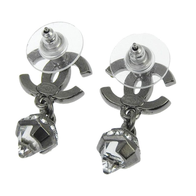 CHANEL（シャネル） ピアス ココマーク ラインストーン C20V 中古 新