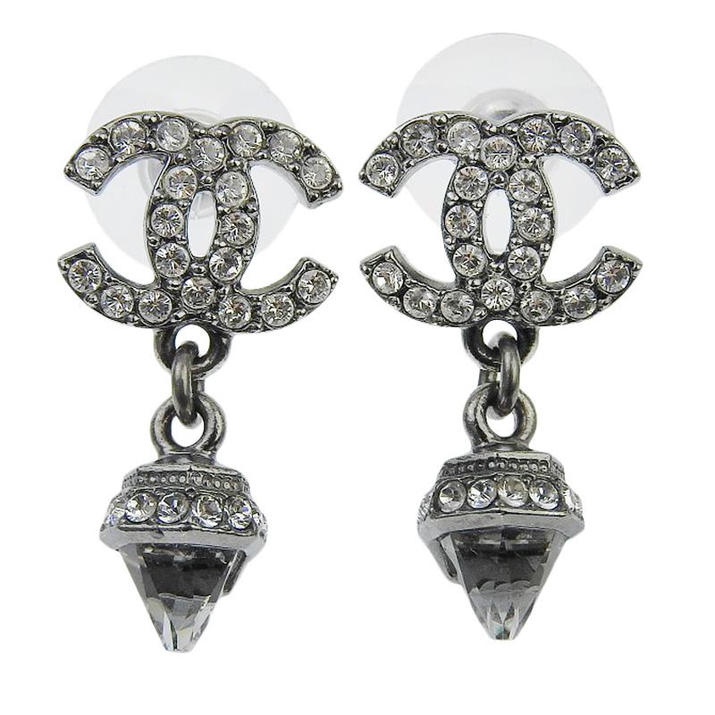 CHANEL（シャネル） ピアス ココマーク ラインストーン C20V 中古 新