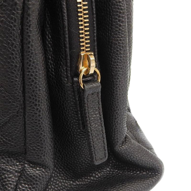 シャネル CHANEL マトラッセ ショルダーバッグ チェーンショルダー キャビアスキン ブラック 中古 新入荷 CH0947 キャビアスキン シャネル CHANEL マトラッセ ショルダーバッグ