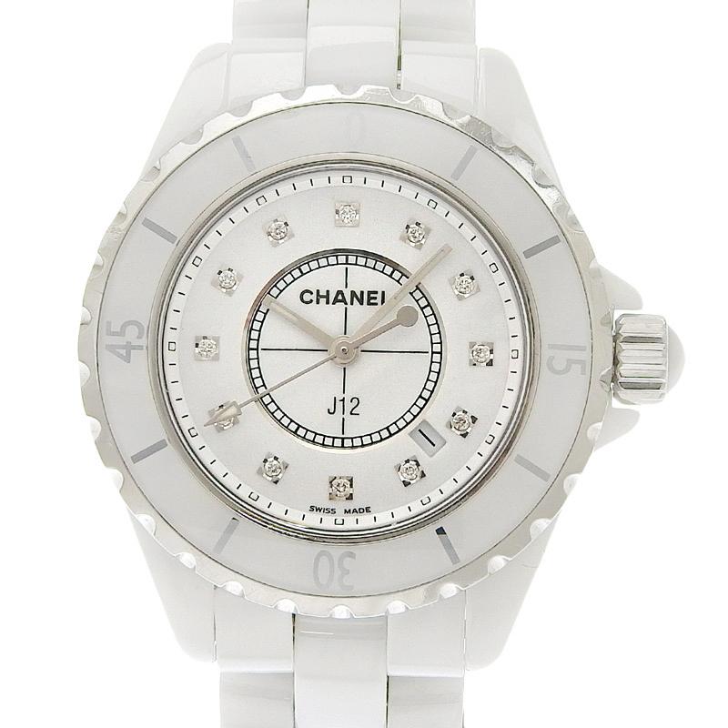CHANEL クォーツ 腕時計 シルバー Chanel J12 Chromatic Ceramic 33mm Gray Dial Quartz Ladies Watch