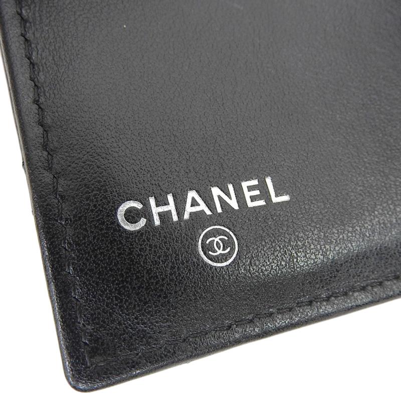 シャネル CHANEL マトラッセ コンパクトウォレット 三つ折り財布 レザー ブラック 中古 新入荷 CH0949 CHANEL（シャネル） マトラッセ コンパクトウォレット 三つ折り財布