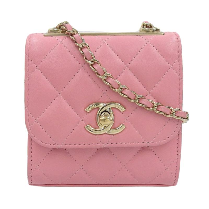 シャネル CHANEL ショルダーバッグ チェーンショルダー ラムスキン ピンク 中古 新入荷 CH0952 | CHANEL