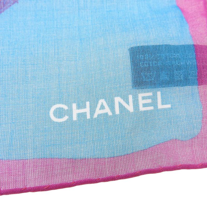 CHANEL（シャネル） スカーフ コットン ブルー系 中古 新入荷 CH0955