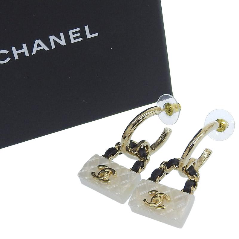 CHANEL シャネル ココマーク マトラッセ B23C バッグモチーフ ピアス CHANEL（シャネル） CHANEL B23C ココマーク マトラッセ バッグ