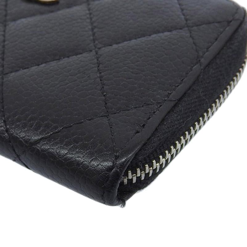 シャネル CHANEL キャビアスキン マトラッセ コインケース ブラック Used 未使用】シャネル CHANEL マトラッセ コインケース 財布