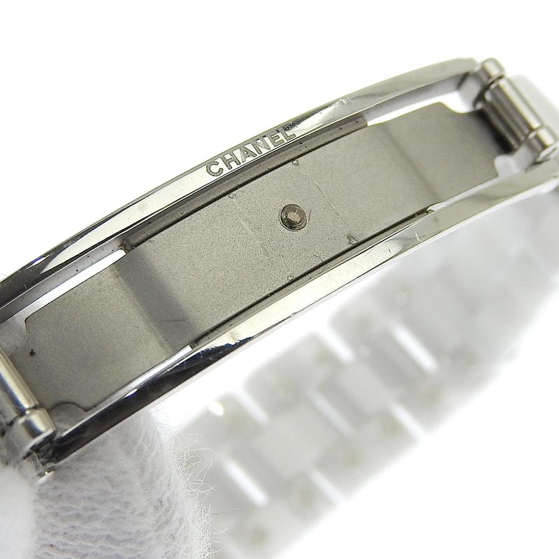 シャネル CHANEL J12 レディース クォーツ 腕時計 SS/セラミック 8Pダイヤモンド シェル文字盤 H2570 中古 新入荷 CH0987 J12 シャネル CHANEL レディース クォーツ 腕時計 SS/セラミック 8P